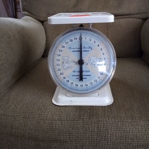 Vintage 60's Pediatric Doctor nursery scale white/blue